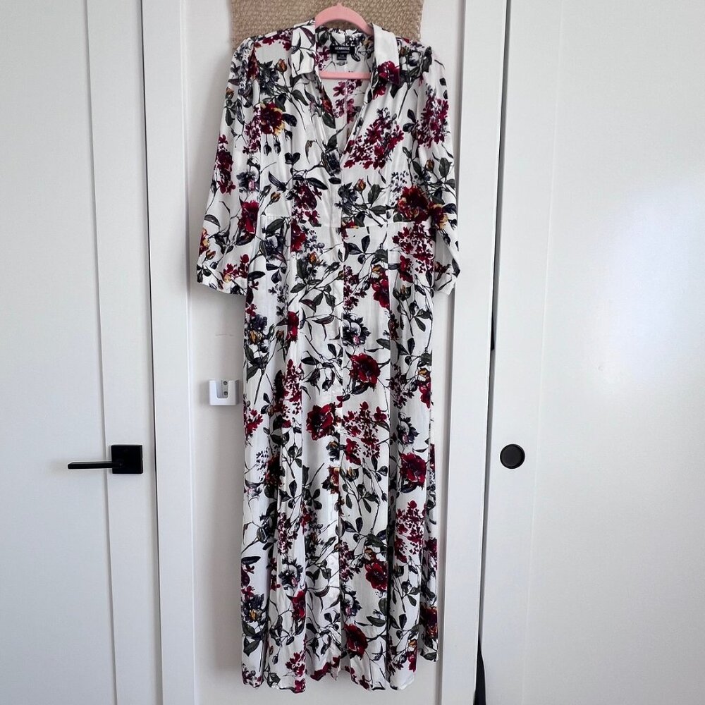Floral Print Dress | Size L